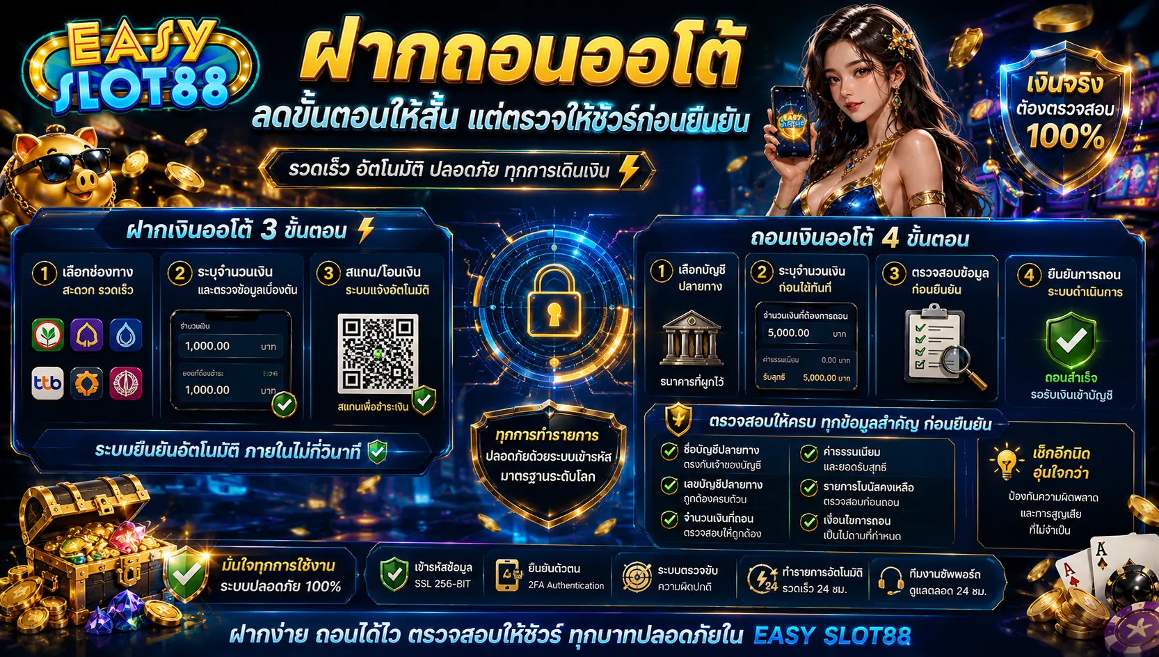easyslot88 ฝากถอนออโต้ช่วยลดขั้นตอน